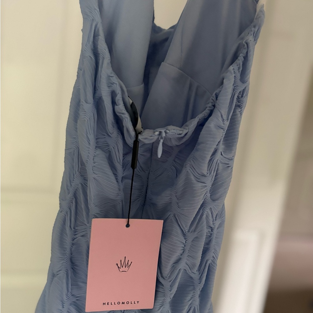 Hello Molly Blue Halter Maxi Dress - Picture 3 of 4
